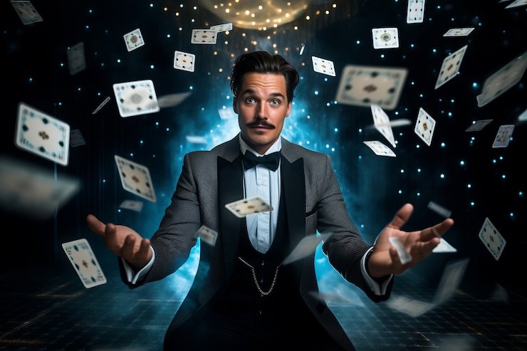 Teen Patti card game with three players at bulan4d live studio
